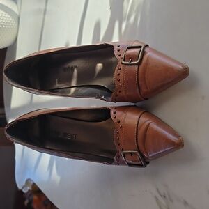 Nine West pumps. Saddle Brown